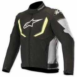 Alpinestars Men's T-GPR V2 Waterproof Black/White/Yellow Textile Jacket