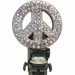 Biker Boot Straps Studded Peace 4" Boot Straps -Outlet Jackets Store 308 252 B V1