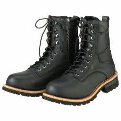Z1R Men's M4 Waterproof Black Leather Boots
