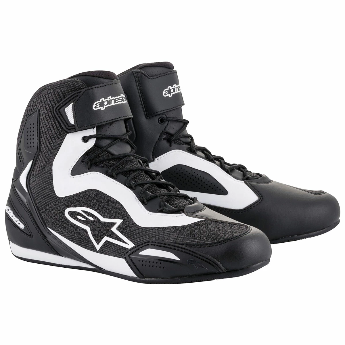 Alpinestars Men's Faster-3 Rideknit Black/White Shoes 3 Alpinestars Men's Faster-3 Rideknit Black/White Shoes