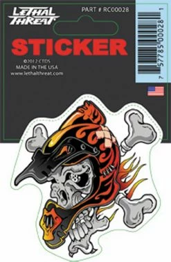 Lethal Threat Designs Lethal Threat Helmet Skull Decal