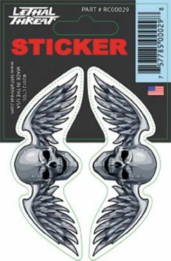 Lethal Threat Designs Lethal Threat Winged Skull Decal
