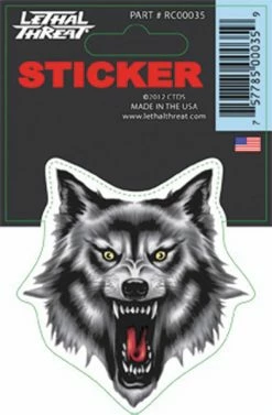 Lethal Threat Designs Lethal Threat Wolf Head Decal