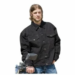 Allstate Leather Inc. Men's Black Denim Jacket