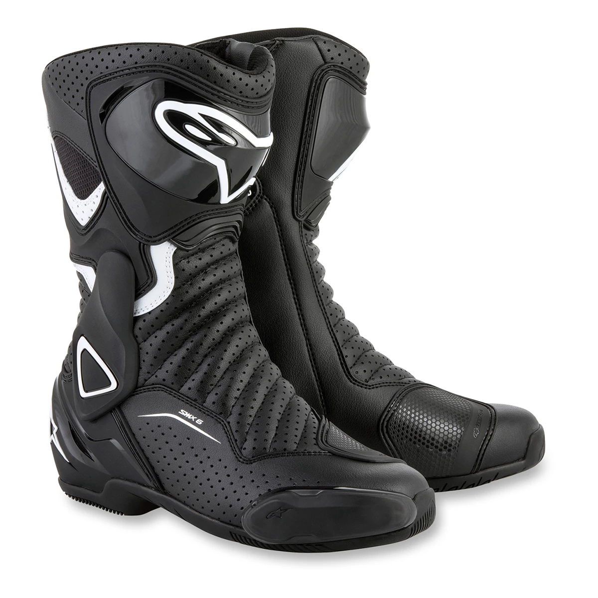 Alpinestars Women's Stella SMX-6 V2 Vented Black/White Boots 3 Alpinestars Women's Stella SMX-6 V2 Vented Black/White Boots